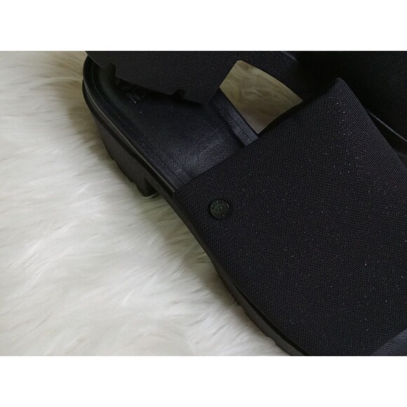 Madden NYC SHOES Womens size 10 black glitter Y2K style block heel New NWT - Picture 3 of 11